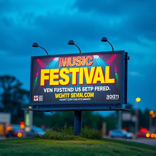 Miniature d'une campagne d'affichage pour un festival de musique local